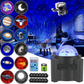 Miniatyrbilde 5 av 5: Stjernehimmel-projektor, TOEVFIOU Barnelys LED-lys Musikalsk Bluetooth-projektorlampe med timer Fjernkontroll for soverom/barn/jule-, påske- eller halloweenfestdekorasjon