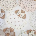 Miniatyrbillede 5 af 5: Blød Gylpeklud Baby Hårbånd Flæse Smække Justerbare Trykknap Smække Bløde Åndbare Smække Hudvenlig Nyfødt Ammehåndklæde SÆT5 SET5
