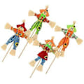 Miniatyrbillede 2 af 2: 4 stk. Halloween Fugleskræmsel Bedårende Fugleskræmsel Dekoration Have Thanksgiving Fest Ornament