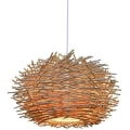 Miniatyrbillede 1 af 4: Rattan Pendellampe, Justerbar Fuglerede Lysekrone, Soveværelse