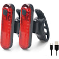 Pikkukuva 1 / 4: Pyörän takavalot - 2 pyörän takavaloa, USB-ladattava COB LED Wat