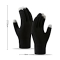 Miniatyrbild 3 av 5: Vinter Touchscreen Handskar Stretchy Stickade Touchscreen Handskar Unisex