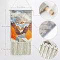 Miniatyrbild 3 av 4: 1 st Bohemian Macrame vävd väggbonad Soluppgång väggbonad Colo