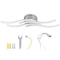 Miniatyrbillede 1 af 5: LED Bølgeformet Loftslampe 140LED Moderne Loftslampe til Soveværelse Stue Indretning AC85-265V