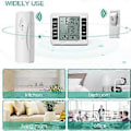 Miniatyrbillede 4 af 5: Køleskabstermometer, trådløst digitalt frysetermometer med 2 trådløse sensorer, temperatur, lydalarm, min. og maks. display, LCD-display f