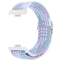 Miniatyrbillede 2 af 5: Justerbar flettet nylon urrem i vævet stil til Huawei Watch Fit 3 Style O