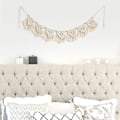 Pikkukuva 3 / 5: Mkouo Macrame seinätekstiilibanneri Tassel Garland Cotton
