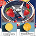 Miniatyrbilde 5 av 5: Bærbar Juicer Kopp Liten Elektrisk Juicer 6 Blader 10 Gangers Fullading Med Sport