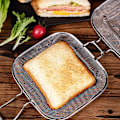 Miniatyrbilde 4 av 5: Sandwichklemme 304 rustfritt stål toast brød baking nett baking b