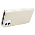 Pikkukuva 4 / 5: Ruusuaiheinen nahkakotelo iPhone 12:lle Gold