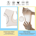 Miniatyrbild 3 av 5: Underarm Sweat Vest, Andasbar Svettskydd Underkläder Väst, Tvättbara Armhåleplattor, Tvättbara Armhåleplattor.XL. Hudfärg