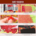 Miniatyrbillede 4 af 5: Diamantmaleri 5D Diamantmaleri Geisha Blomster Kvinde DIY Crys