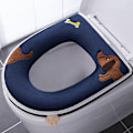 Pikkukuva 4 / 5: WC-istuimen kansi osat, kotitalouden WC-istuin, paksu WC-istuimen kansi tyynyt (ORANSSI+SININEN)