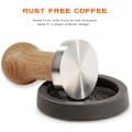 Miniatyrbillede 2 af 5: Kaffe Press med Silikonepude Træ Kaffe Press med Rustfrit Stål