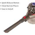 Pikkukuva 2 / 4: Flexi-rako työkaluharja lisävaruste Dyson V8 V7 V10 imurille