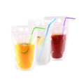 Miniatyrbillede 2 af 5: 50 stk. drikkevareposer med 50 sugerørshuller, fryselige juiceposer