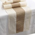 Miniatyrbilde 5 av 5: 1 stk Jute Bordløper, To Farger Splicing, Brukes Til Hjemmedekor i