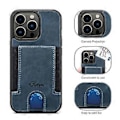 Miniatyrbillede 3 af 5: Slankt kortetui designet til iPhone11Pro - Wallet Case med kortholder - Beskyttende/Ridsesikker - Kompatibel med Apple iPhone