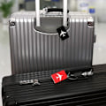 Miniatyrbillede 3 af 3: 6 stk. Sort Bagagemærke Fly Kuffertmærke Aluminiumlegering L