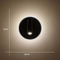 Miniatyrbillede 5 af 5: Nirvana Væglamper Led Natlampe 7W+3W med Dobbelte Kontakter til Boglæsning, Loft Sengegavl Læse Væglampe, 3000K Natlæselampe