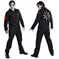 Pikkukuva 3 / 4: Slipknot-asu, löysä haalari, Halloween-asu. 185 cm.