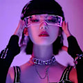 Pikkukuva 5 / 5: 1 Led-lasit - Cyberpunk-valolasit - Juhla Cosplay Fe:tä varten