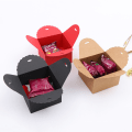 Miniatyrbillede 3 af 5: 10,5*10,5*6cm, sort gaveæske i kraftpapir (pakke med 10) - 12 x 12 x 5