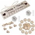 Miniatyrbild 2 av 5: 1 Set DIY Hängande Jul Påminnelse Kalender Trä Hantverk Vägg C