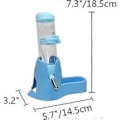 Miniatyrbillede 2 af 5: 3 i 1 Hamster Hængende Vandflaske Kæledyr Automatisk Dispenser med Base til Dværg Hamster Mus Rotte Pindsvin (125ML Blå)