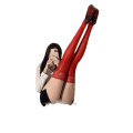 Miniatyrbilde 5 av 5: Rød strømpebukse Self Fixing mikrofiber sexy undertøy kvinne