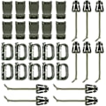 Miniatyrbilde 1 av 5: Taktiske Molle Gear Clip Webbing-fester for taktiske ryggsekker