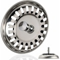 Miniatyrbillede 1 af 3: Vaskesil kurv, med Ø 79 mm, Spindellængde i afløbet