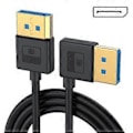 Miniatyrbild 5 av 5: 90° Vinklad DisplayPort DP1.4 Kabel Silikon Videokabel för Extrema Temperaturer 8K60Hz 4K/144Hz Hög Definition 30cm upper elbow