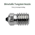Miniatyrbillede 4 af 5: Hærdet stål dyse med fremragende ledningsevne til Lab X1/P1 3D-printere, høj slidstyrke filamenter 0,2 mm 0.2mm