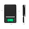 Miniatyrbillede 3 af 5: 5000g / 0,1g Rustfrit Stål Digital Lcd Køkken Smykker Elektronisk Vægtrød