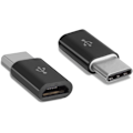Pikkukuva 1 / 5: Musta 6 kpl Micro USB - USB - C -muunninpää Android -muunnin