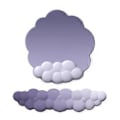 Miniatyrbild 1 av 5: Molnformad Handledsstöd Musmatta Halkfri Bas Färgglad PU Mjukt Memory Foam Smärtlindringsmatta för Gaming Musmatta djuplila grå pur deep purple gray pur