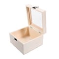 Miniatyrbillede 3 af 3: Woodsy Decor Træ Organizer Æske Evighedsblomst Trææske Enkelt Ur Æske Træ Urkasse