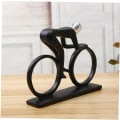 Miniatyrbild 3 av 5: Hartscykelstaty i Resin med Smidesjärnscykel Staty Resin Skulptur Cykelstaty Dekoration Cykelfigur Cykelprydnader Dekor Vardagsrum