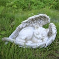 Miniatyrbillede 1 af 5: 1 stk. Resin Statue Cat Angel Memorial Statue til minde om vores tabte