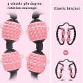 Miniatyrbilde 3 av 5: Skum (Rosa) Manuell Massasjerulle, 360° Anti Cellulitt Dypvev