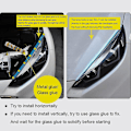 Miniatyrbilde 2 av 5: 2PCS Start-Scan LED-bil DRL Dagtid Kjørelys Auto Flytende T