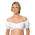 Miniatyrbillede 2 af 5: Dame Oktoberfest Elegant Dirndl Bluse Sort Dirndl Bluse Blonde Bluse.M.Sølvhvid Silver white M