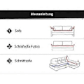 Miniatyrbild 3 av 4: Elastiskt sofföverdrag halkfritt Jacquard Elastiskt sofföverdrag för 1-sits soffa