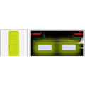 Miniatyrbillede 3 af 5: Automotive Safety Reflective Warning Strips 10 Grønne