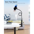 Miniatyrbillede 5 af 5: Sort - Svanehals telefonholder, 360° justerbar foldbar telefon h