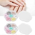 Miniatyrbild 4 av 5: 2 Lådor Nagelaccessoarer Färgglada Persikohjärtan Ljusa Attraktiva Nagelkonstdekorationer för Kvinnor