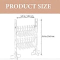 Miniatyrbilde 3 av 3: Akryl Øredobber Stativ Display Holder Organizer Klar Øredobber Display Stativ Øredobber Henger