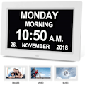 Miniatyrbild 1 av 5: Digital kalender dagklocka fotoram (9-tums svart) - Automati