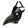 Miniatyrbillede 4 af 5: Plague Doctor Maske Lang Næse Fuglenæb Maske Nitter Steampunk Hall